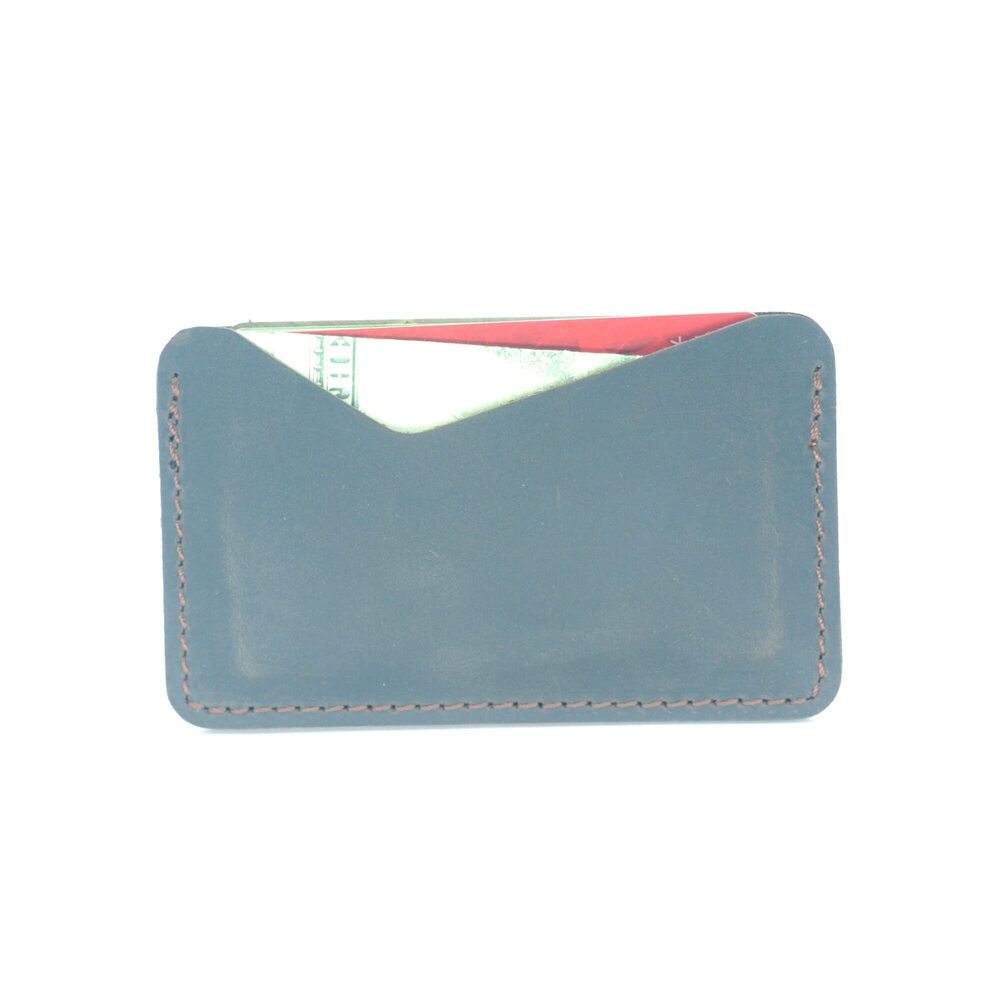 4345 Handmade Leather Business Card Case Holder & Minimalist Leather Wallet